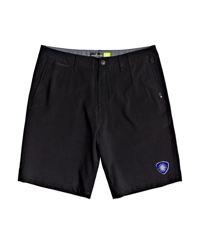 Black Quiksilver Amphibian Shorts w/ Desert Christian Embroidered Logo Grades K-12