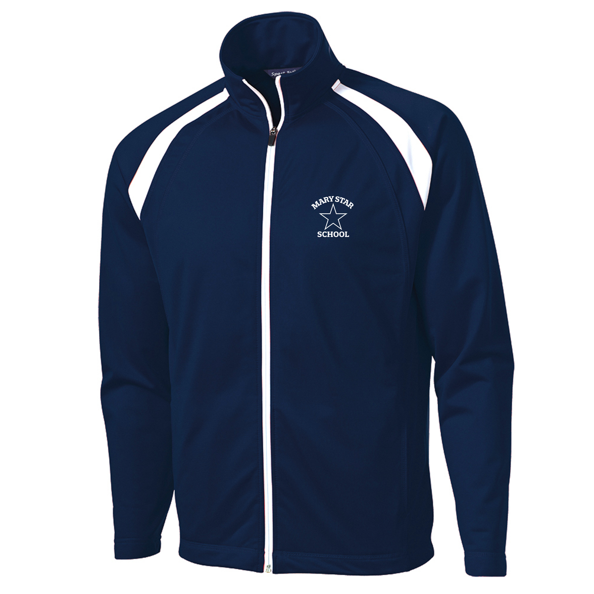 レディース Mary logo fleece jacket navy