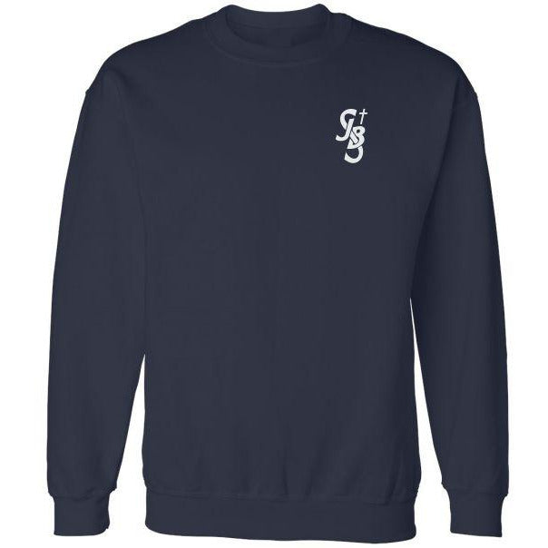 Crewneck Sweatshirt w/ St. John the Baptist Heatseal Logo Grades TK-8