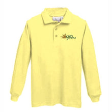 Load image into Gallery viewer, Long sleeve Knit Polo w/ Kings Embroidered Logo Grades K-8
