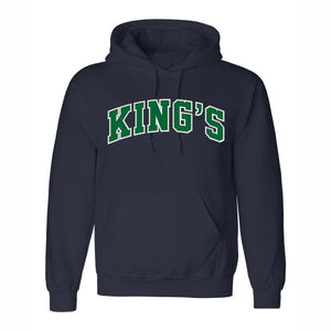 Hooded Sweatshirt w/ Kings Embroidered Tackle Twill Logo Grades K-8