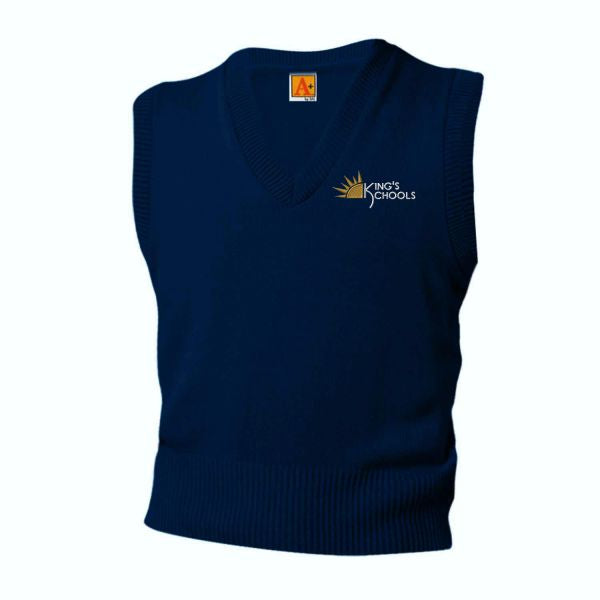 Girls Vests and Sweaters w/ Kings Embroidered Logo Mandatory for Dress Grades K-8
