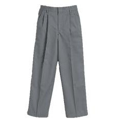 Boys Grey Pleated Pants Grades TK-12