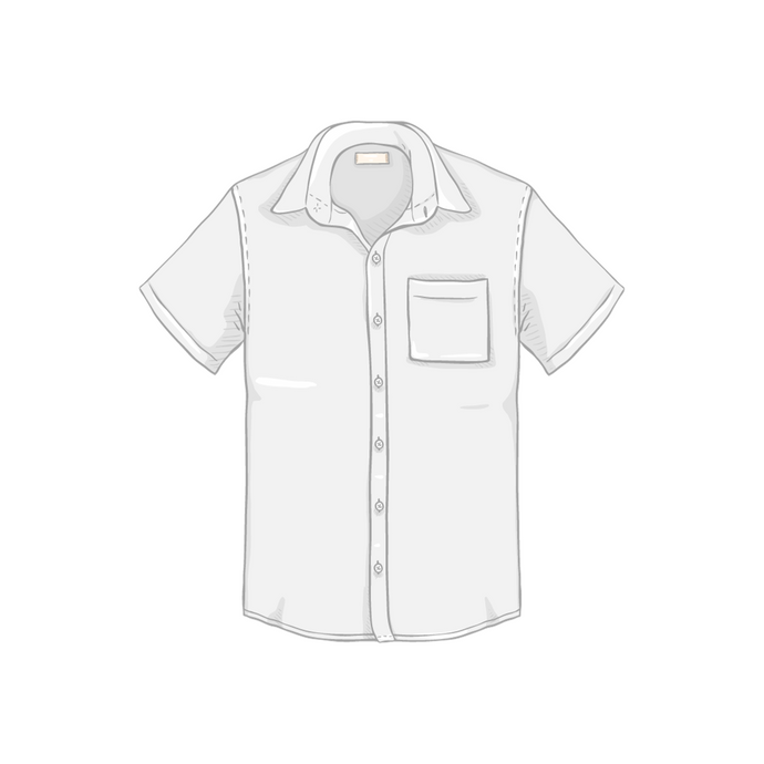 Embroidered Short Sleeve Oxford