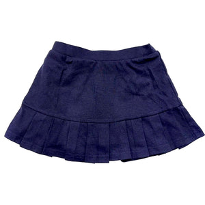 Girls Navy Knit Pleated Skort K12 Brand Grades TK-4