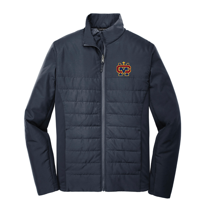 Light Weight Puffy Jacket w/ Cantwell Sacred Heart Embroidered Logo Grades 9-12