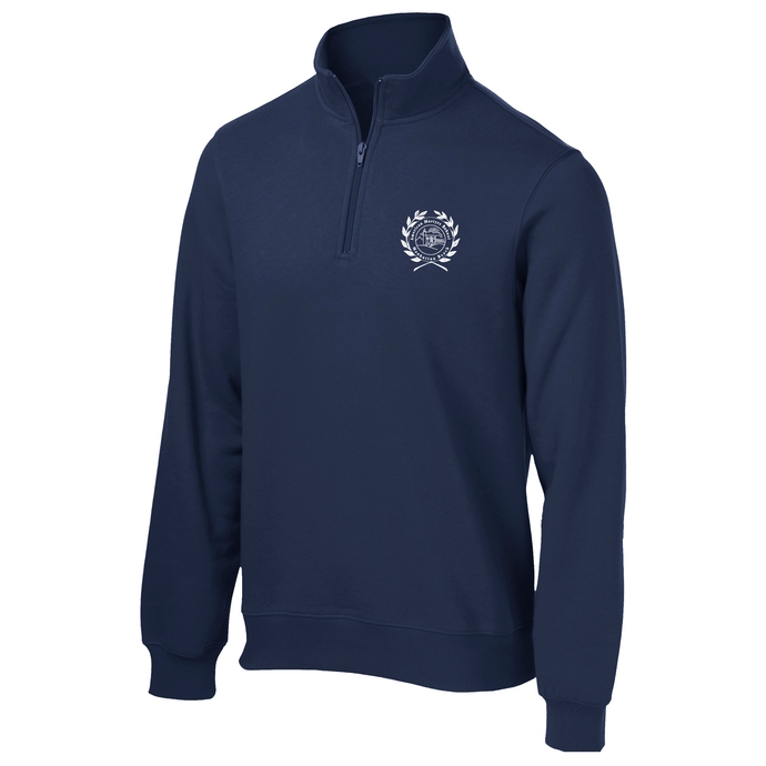 1/4 Zip Sweatshirt w/ American Martyr Heatseal Logo Grades TK-8
