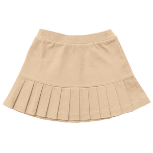 Girls Khaki Knit Pleated Skort K12 Brand Preschool Only