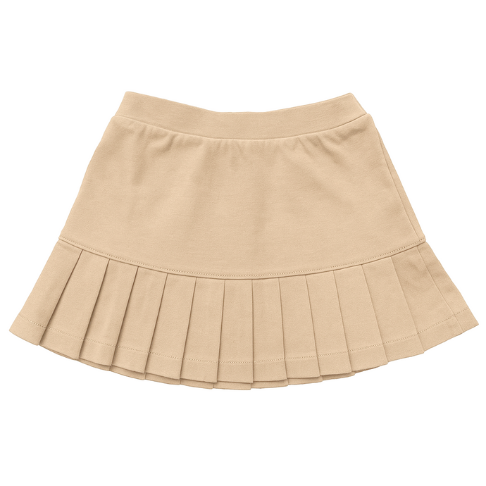 Girls Khaki Knit Pleated Skort K12 Brand Preschool Only