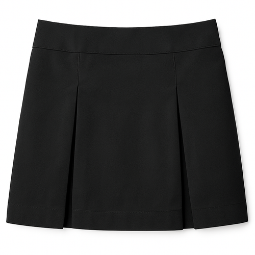 Black drop skirt on a white background