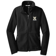 Load image into Gallery viewer, Womens Full Zip Fitted Polar Fleece w/Xavier Embroidered Logo Grades 9-12
