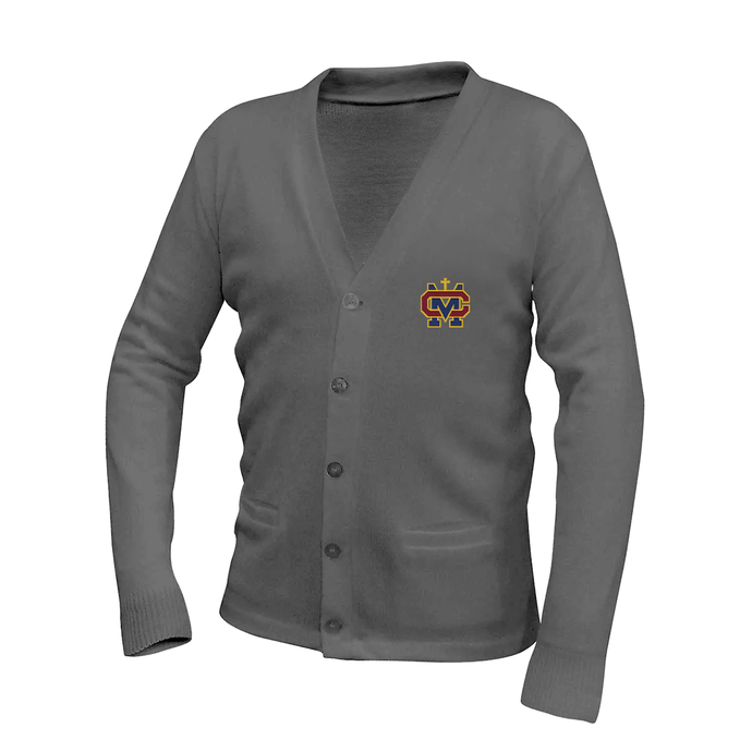 Cardigan Sweater W/ Cantwell Sacred Heart Embroidered Logo Grades 9-12
