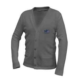 Girls Cardigan Sweater w/ St. Thomas Embroidered Logo Mandatory for Mass Grades TK-8
