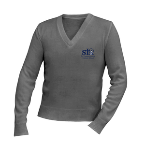 Boys V-Neck Sweater w/ St. Thomas Embroidered Logo Mandatory for Mass Grades TK-8