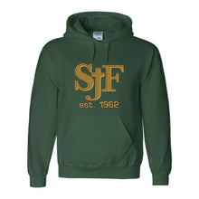 Load image into Gallery viewer, Hooded Sweatshirt w/ St. John Fisher Tackle Twill Embroidered Logo Grades K-8
