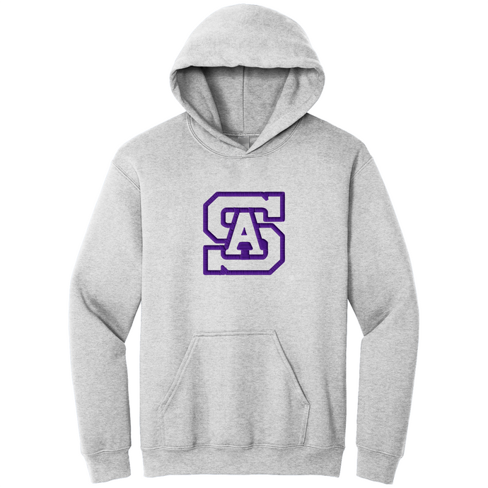 Hooded Sweatshirt w/ St. Anthony High Embroidered Tackle Twill Logo Grades 9-12