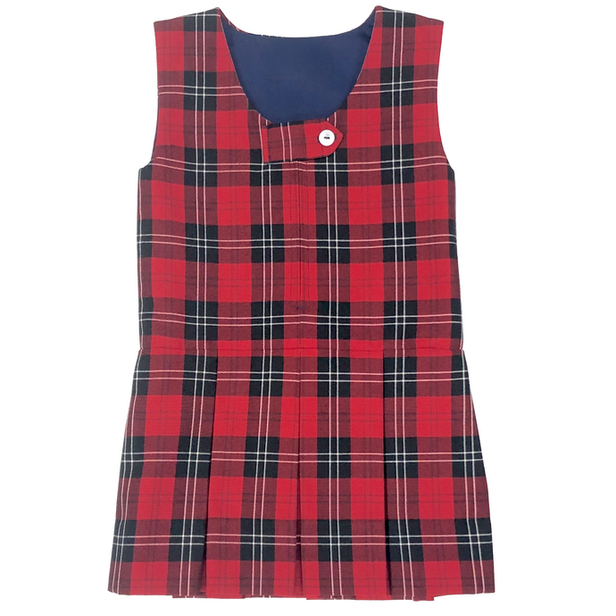 Girls Plaid Palm Valley Jumper Grades 1-4