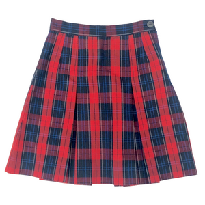 Riviera Hall 2 Pleat Plaid Skirt Grades 5-8