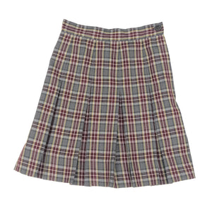 Ambassador Girls Stitched all around Pleat Plaid Skirt Grades 6-12