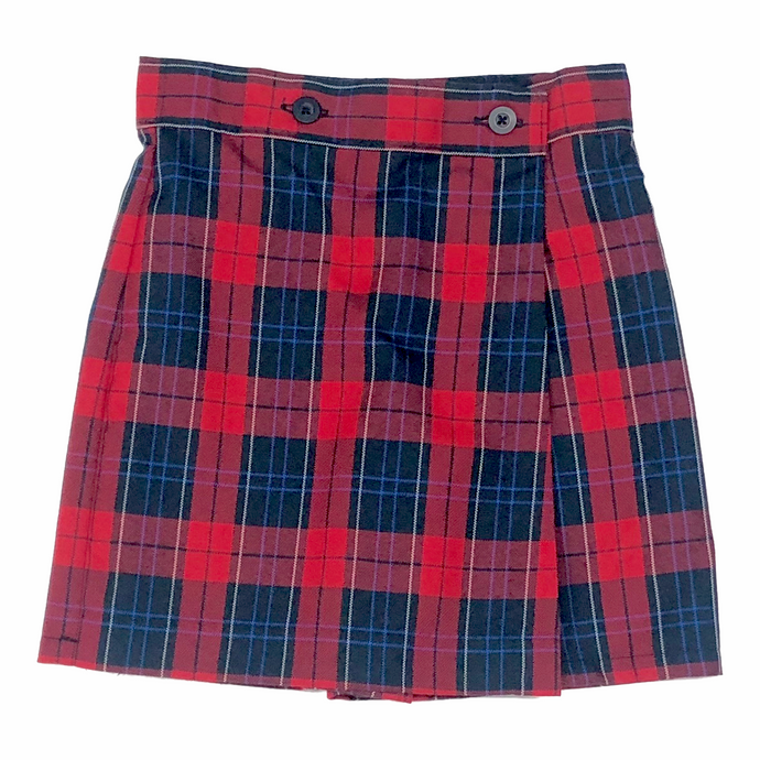 Riviera Hall Plaid Wrap Skort Grades PK-8