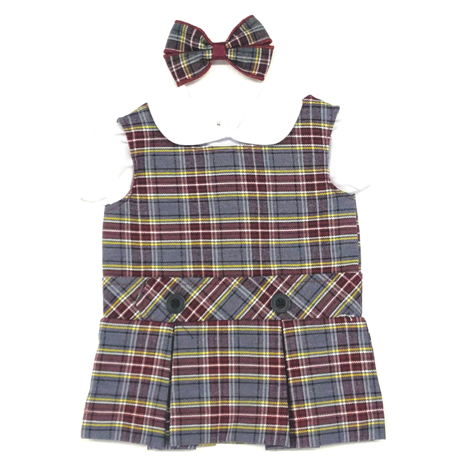 Doll Dress - St. Philomena Plaid