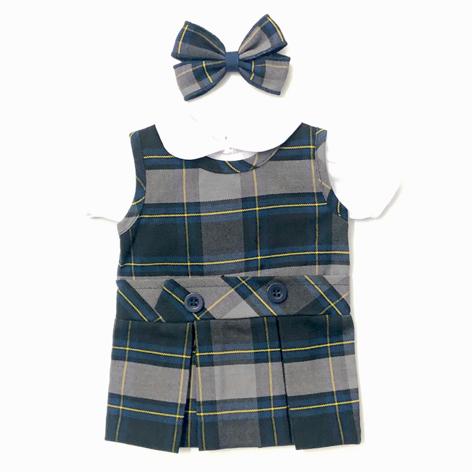Calvary Plaid Doll Dress