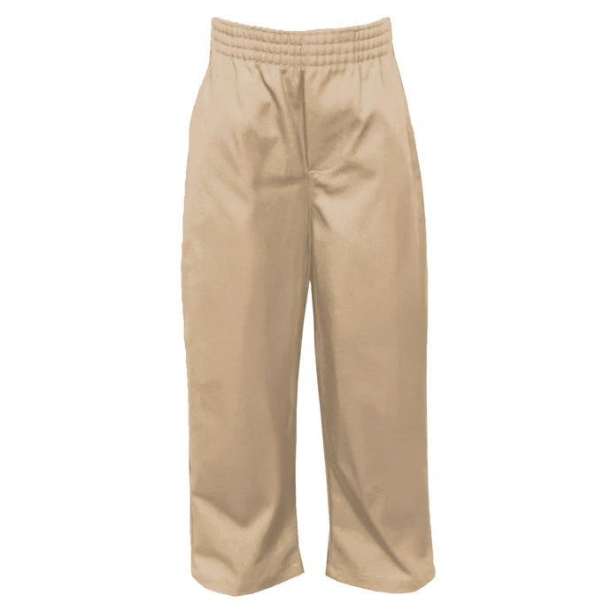 Khaki Pull On Pants Preschool