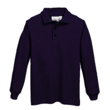 Load image into Gallery viewer, Basic Long Sleeve Green Knit Polo w/Carden Arbor View Fiberlok Logo Grades K-8
