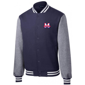Letterman Jacket w/ Maranatha Fiberlok Logo - Navy