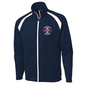 Navy Track Jacket with OLGH Heatseal Logo