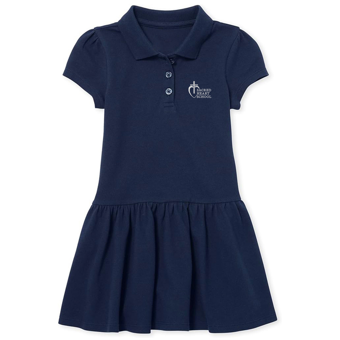 Polo Dress w/ Sacred Heart Embroidered Logo Preschool