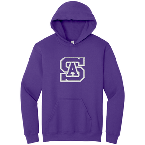 Hooded Sweatshirt w/ St. Anthony High Embroidered Tackle Twill Logo Grades 9-12