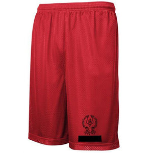 Red PE Mesh Short w/ Palm Valley Heatseal Logo Grades 6-8