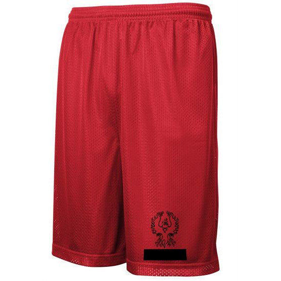 Red PE Mesh Short w/ Palm Valley Heatseal Logo Grades 6-8