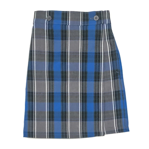 Girls Plaid Wrap Skort with Embroidered Logo Grades K-12