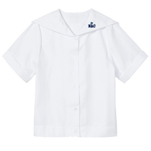 Girls Middy Blouse w/ Nishiyamato Embroidered Logo Mandatory Item Grades PK-2
