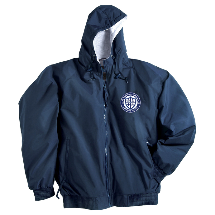 Nylon Jacket w/ St. Bede Fiberlok Logo TK-8