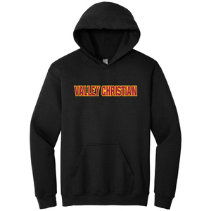 Hooded Sweatshirt w/Valley Christian Cerritos Large Heat Seal Logo Grades TK-12