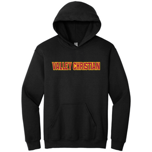 Hooded Sweatshirt w/Valley Christian Cerritos Large Heat Seal Logo Grades