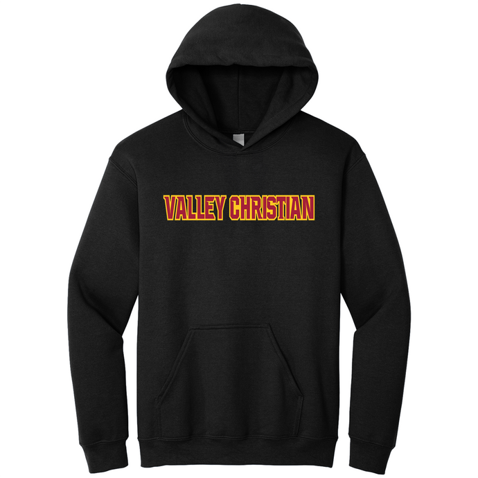 Hooded Sweatshirt w/Valley Christian Cerritos Large Heat Seal Logo Grades