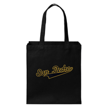 Load image into Gallery viewer, Black Tote Bag w/ San Pedro Logo
