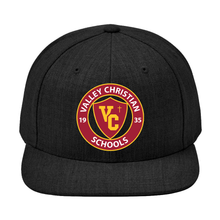 Load image into Gallery viewer, Snapback Hat w/ Valley Christian Cerritos Logo
