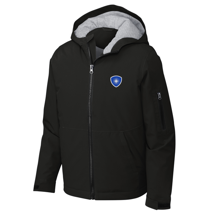 Hooded Nylon Jacket w/ Desert Christian Embroidered Logo Grades K-12