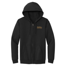 Load image into Gallery viewer, Zip Hood Sweatshirt w/ Bishop Montgomery Small Fiberlok Logo

