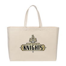 Load image into Gallery viewer, Wide Tote Bag with BMHS Logo
