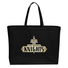 Load image into Gallery viewer, Wide Tote Bag with BMHS Logo
