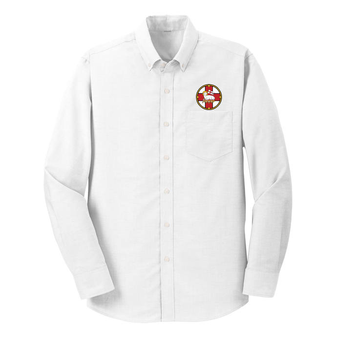 Long Sleeve Oxford Shirt w/ Holy Innocents Embroidered Logo Mandatory for Mass Grades TK-12