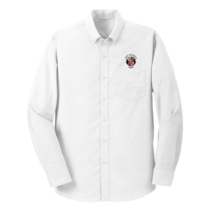 Long Sleeve Oxford w/ Rio Hondo Embroidered Logo Grades 7-12