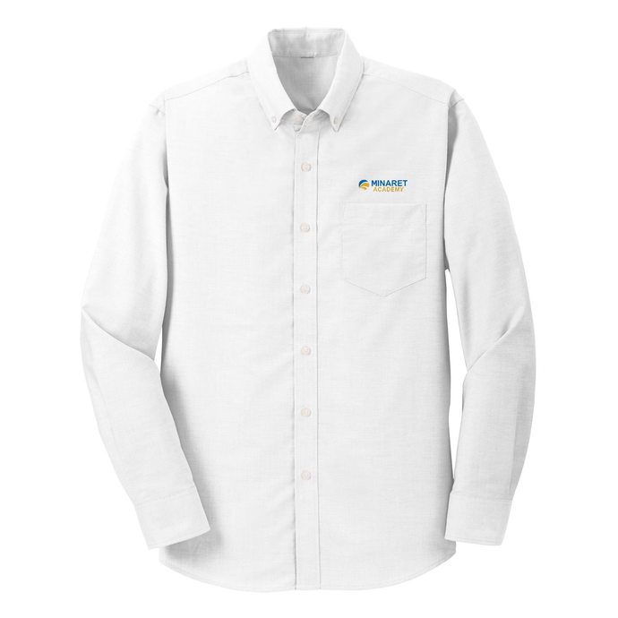 Long Sleeve Oxford Shirt w/Minaret logo