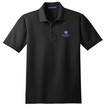 Load image into Gallery viewer, Basic Knit Polo w/ Desert Christian Embroidered Logo Grades K-12
